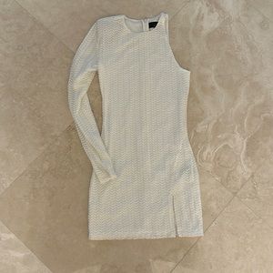 michael costello revolve one shoulder dress